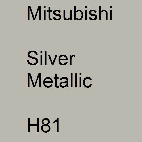 Mitsubishi, Silver Metallic, H81.